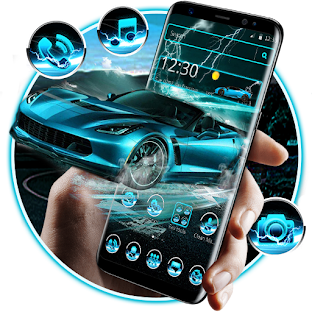 Blue Thunder Speed Car Theme